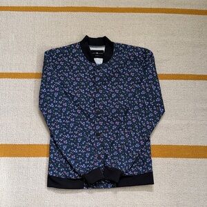 Like New Claim Defame Floral Patterned Men's Jacket, S